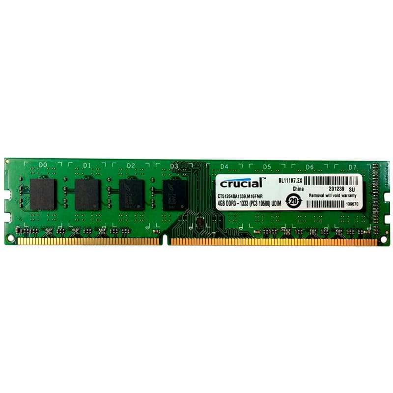 رم کامپیوتر Crucial U-DIMM DDR3 4GB 1333MHz CL9 Single — تصویر ۴