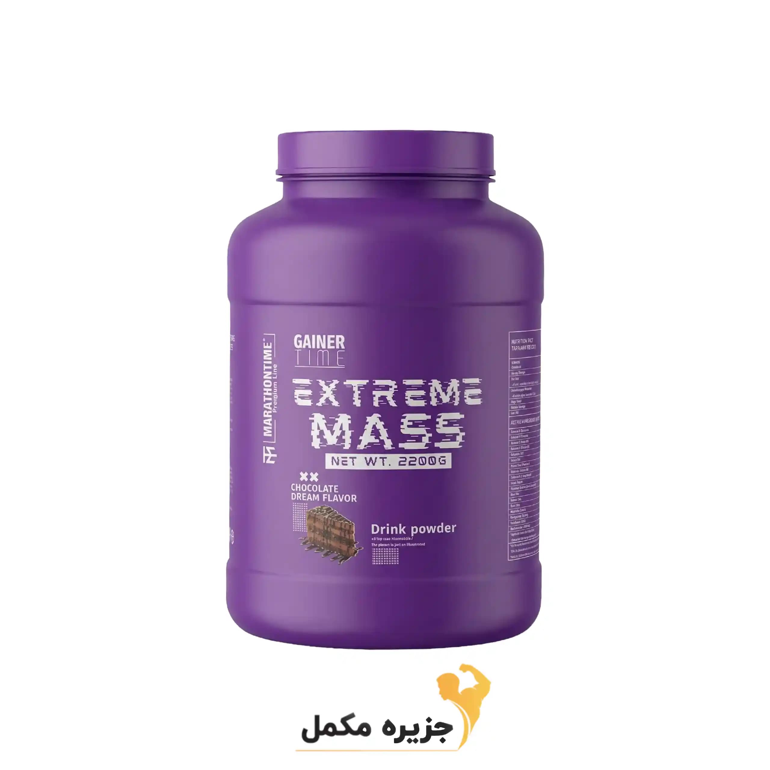 گینر تایم اکستریم مس ماراتن 2200 گرم | Gainer Time EXTREME MASS MARATHON 2200g