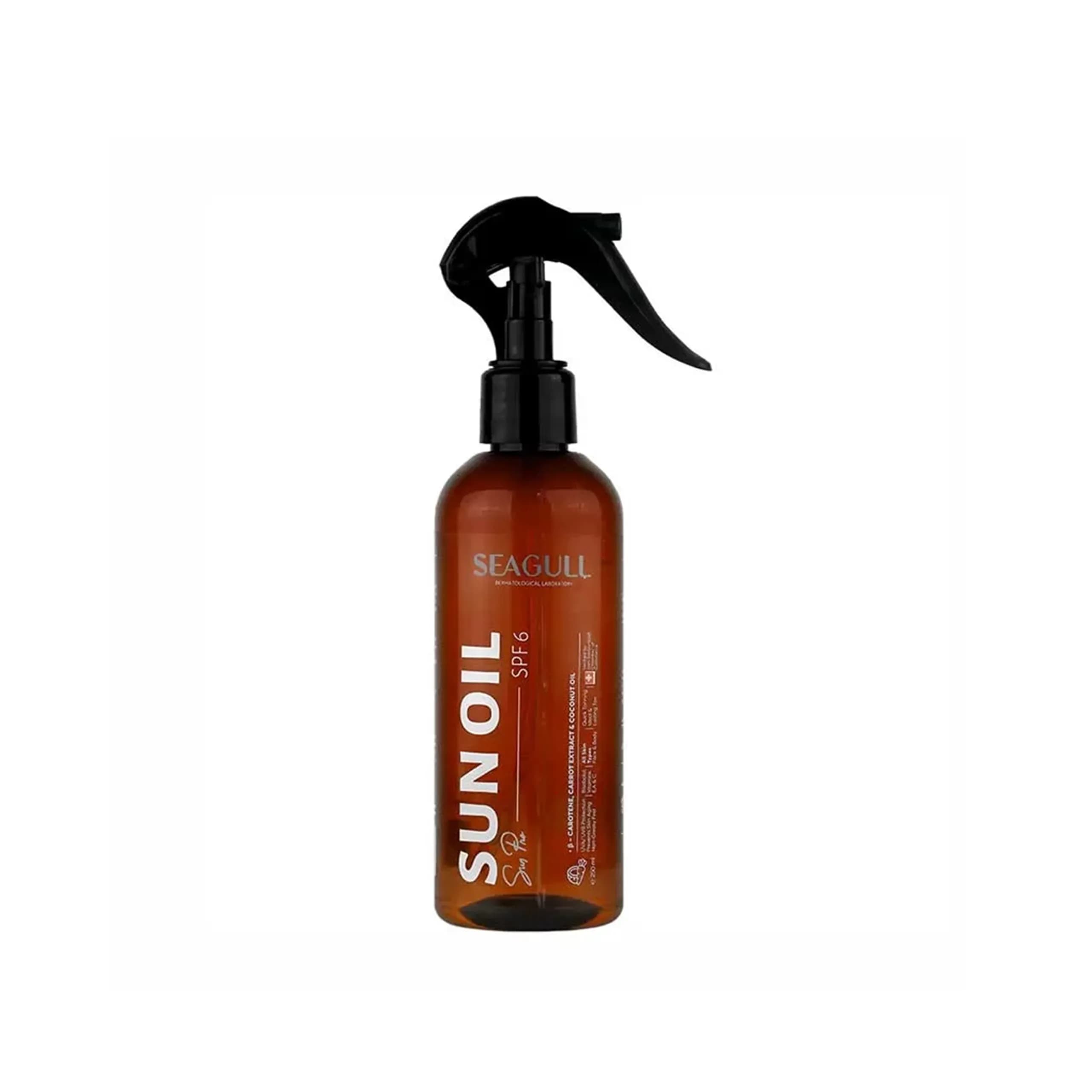روغن برنزه کننده سی گل مدل ویتامینه با SPF6 حجم 250 میلی لیتر | seagull spf 6 sun oil — تصویر ۳