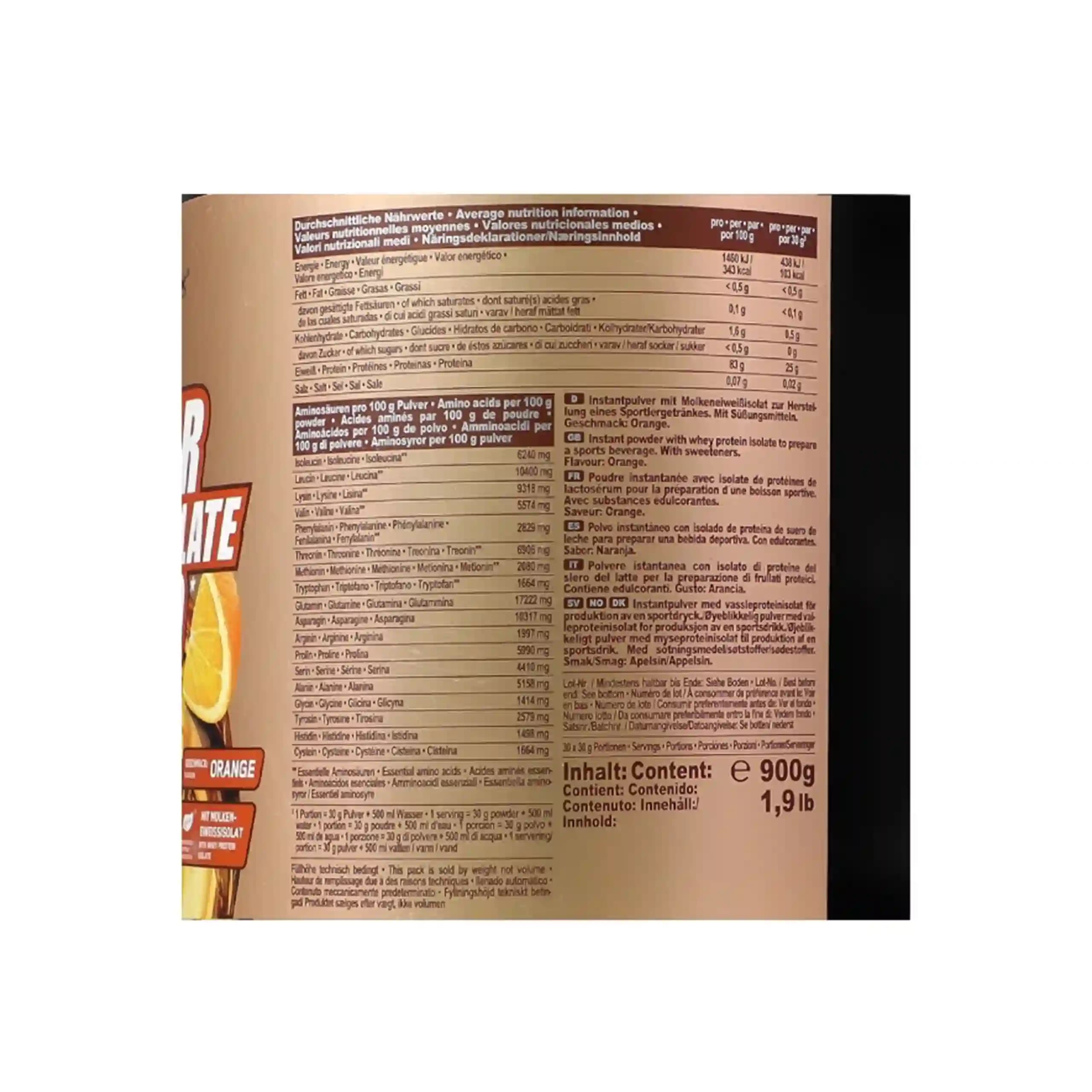 کلیر وی ایزوله زیرو آیرون مکس پرتقالی 900 گرم | Clear Whey Isolate Iron Maxx Zero 900 gr — تصویر ۶