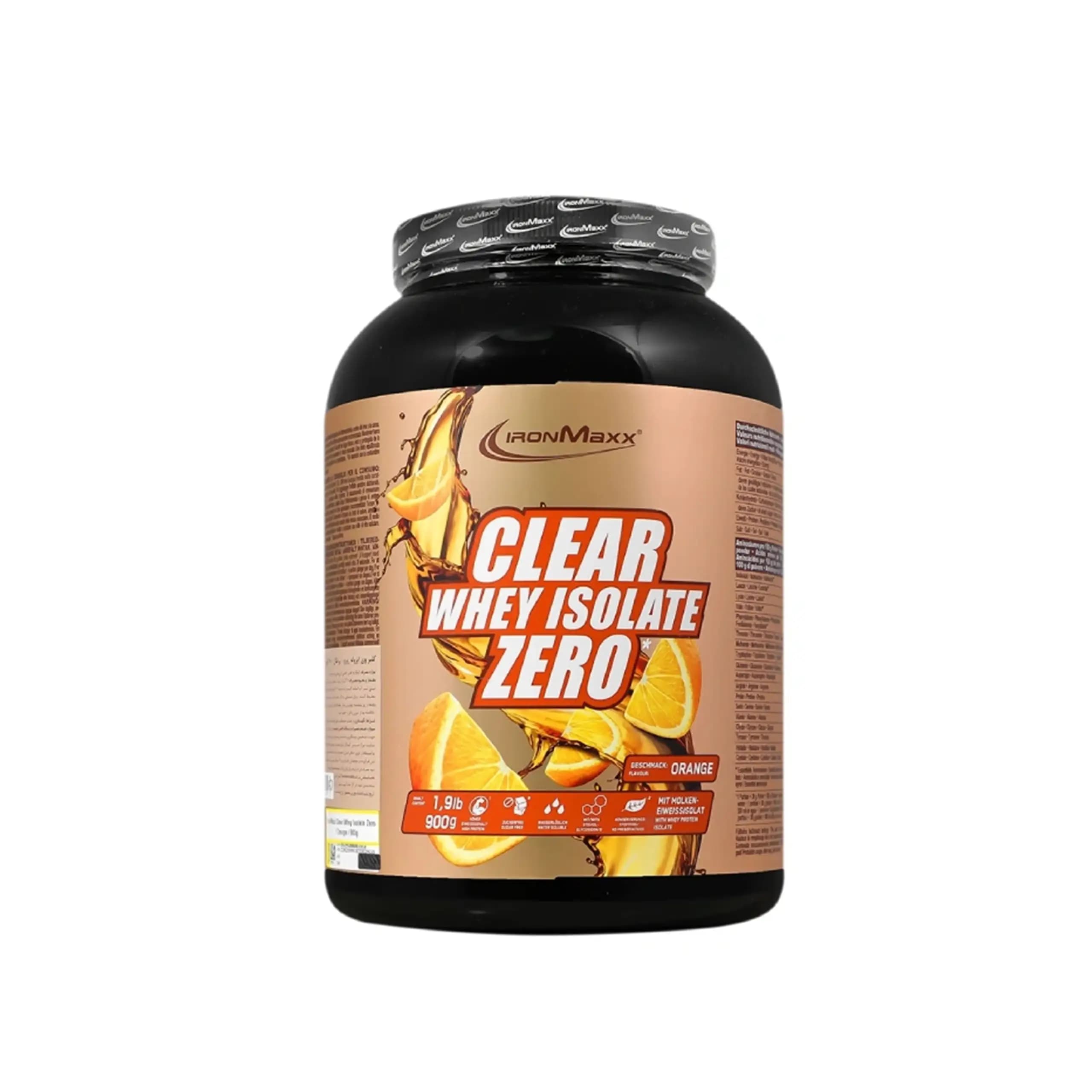 کلیر وی ایزوله زیرو آیرون مکس پرتقالی 900 گرم | Clear Whey Isolate Iron Maxx Zero 900 gr — تصویر ۴