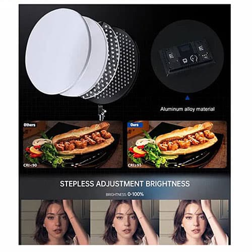 سافت لایت هارمونی Harmony PB-360Bi Video Light همراه سه پایه — تصویر ۲