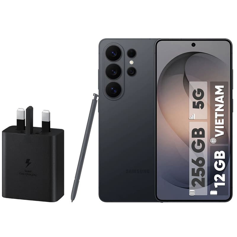 گوشی موبایل سامسونگ مدل Galaxy S26 Ultra دو سیم‌کارت ظرفیت 256 گیگابایت و رم 12 گیگابایت – ویتنام – به همراه شارژر 45 وات سامسونگ