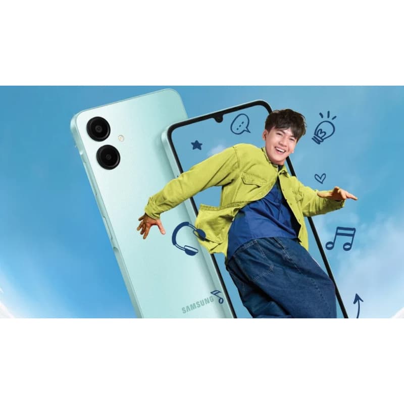 گوشی موبایل سامسونگ مدل Galaxy A06 دو سیم کارت ظرفیت 64 گیگابایت و رم 4 گیگابایت – به همراه شارژر 25 وات سامسونگ — تصویر ۸