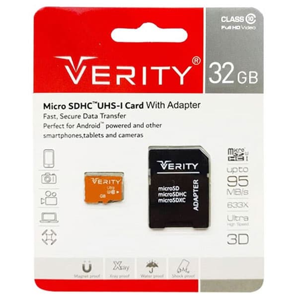 رم Verity 32GB Micro SDHC UHS-I — تصویر ۲