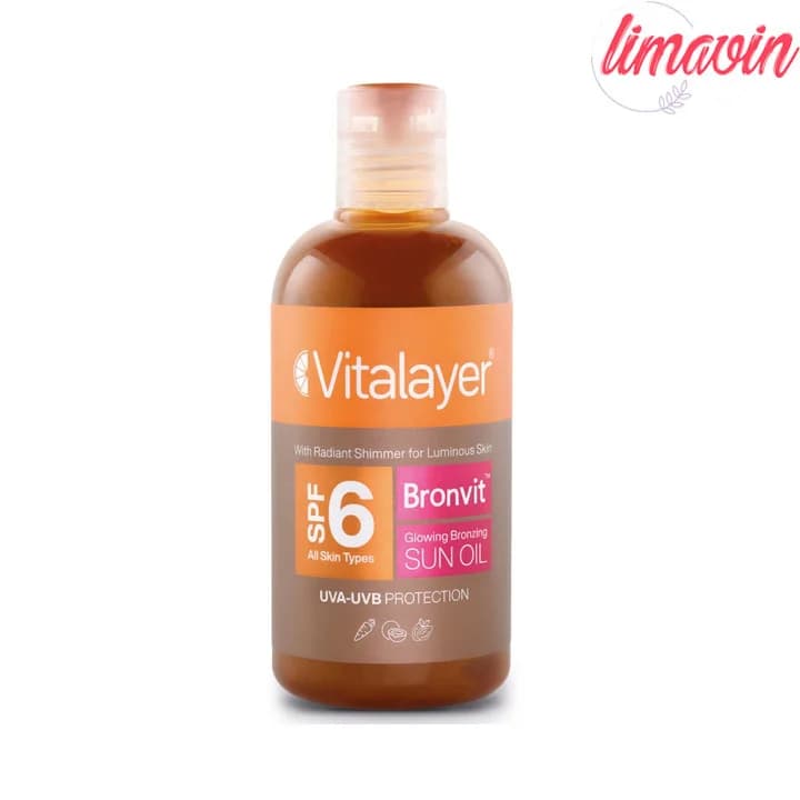 روغن آفتاب برنزه کننده اکلیلی SPF6 صورت و بدن برن ویت ویتالیر حجم 250 میلی لیتر