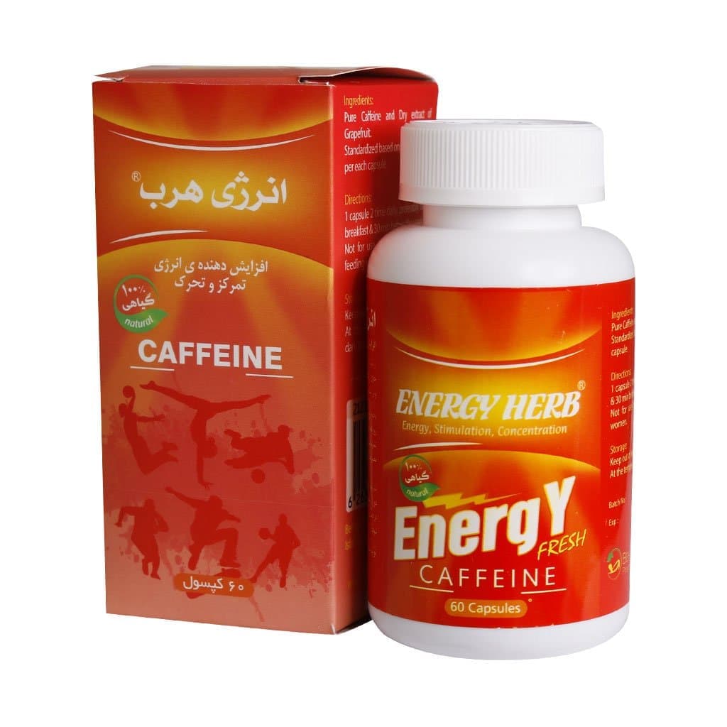 کپسول کافئین انرژی هرب بهتا دارو 60 عددی | Behta Daru Energy Herb Caffeine — تصویر ۲