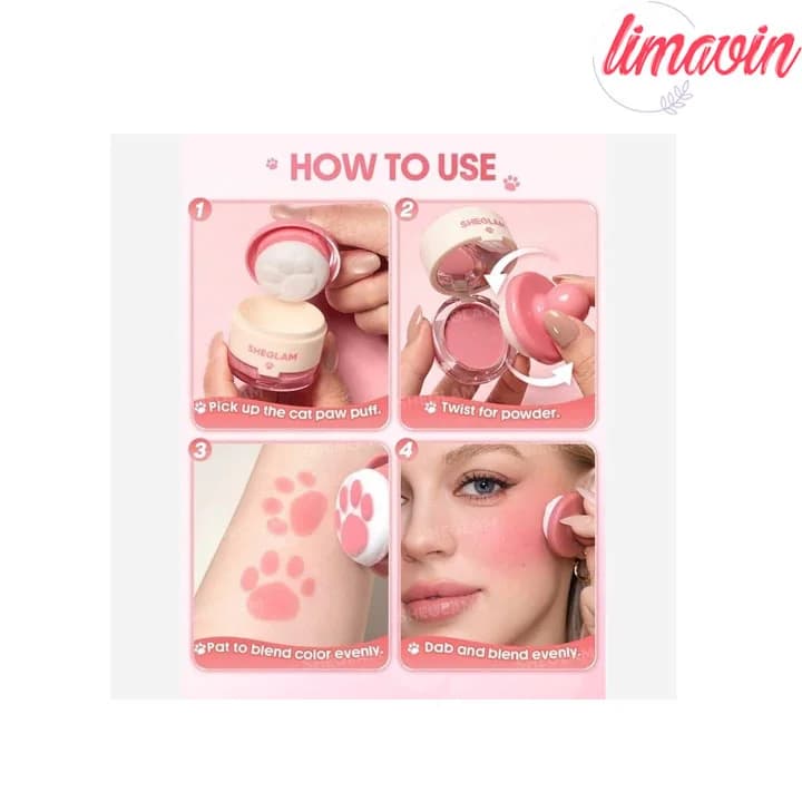 رژگونه پنجه گربه شیگلم مدلCutie Paw — تصویر ۳