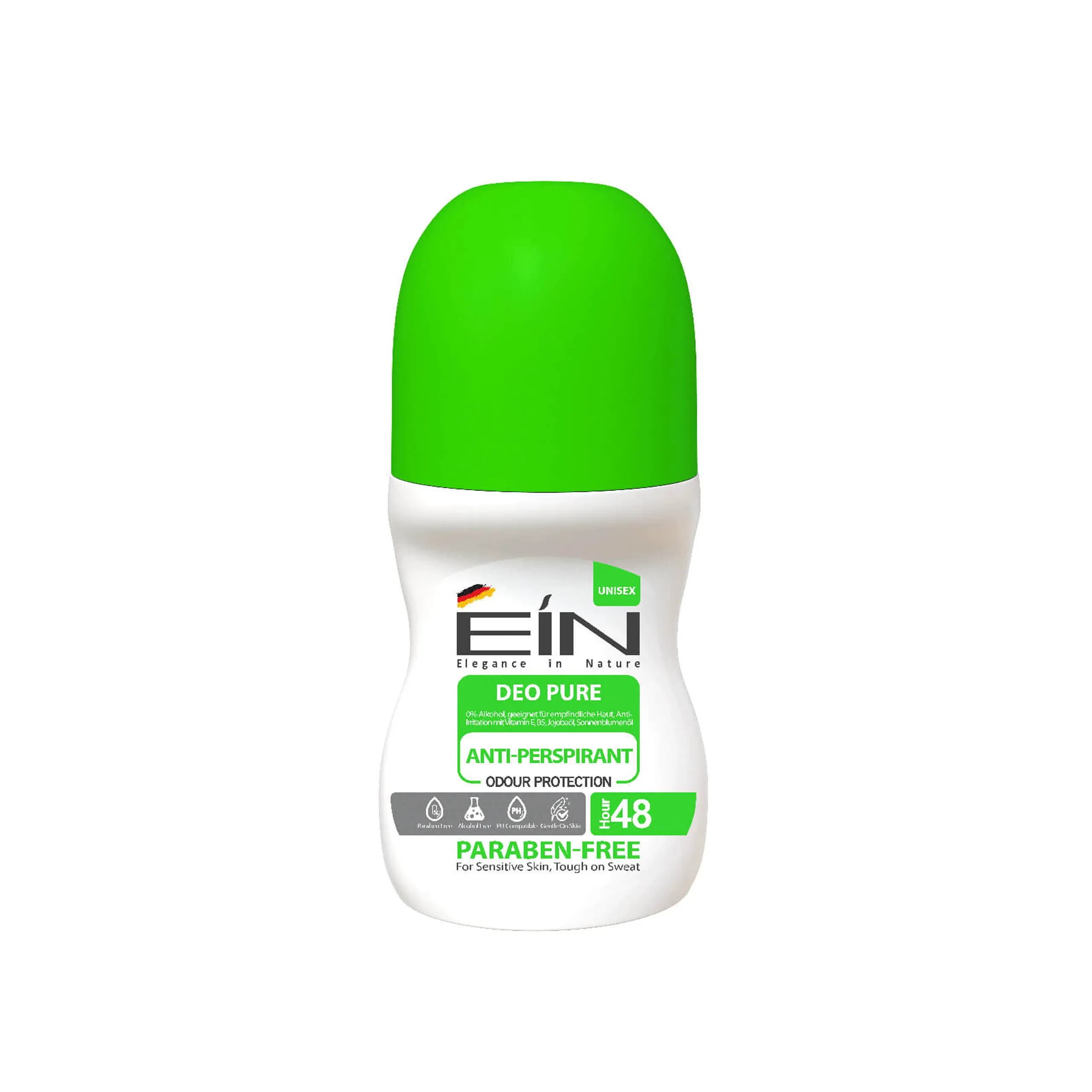 رول ضد تعریق ای آی ان مدل Deo Pure حجم 50 میلی لیتر | EIN Deo Pure antiperspirant roll-on, 50 ml