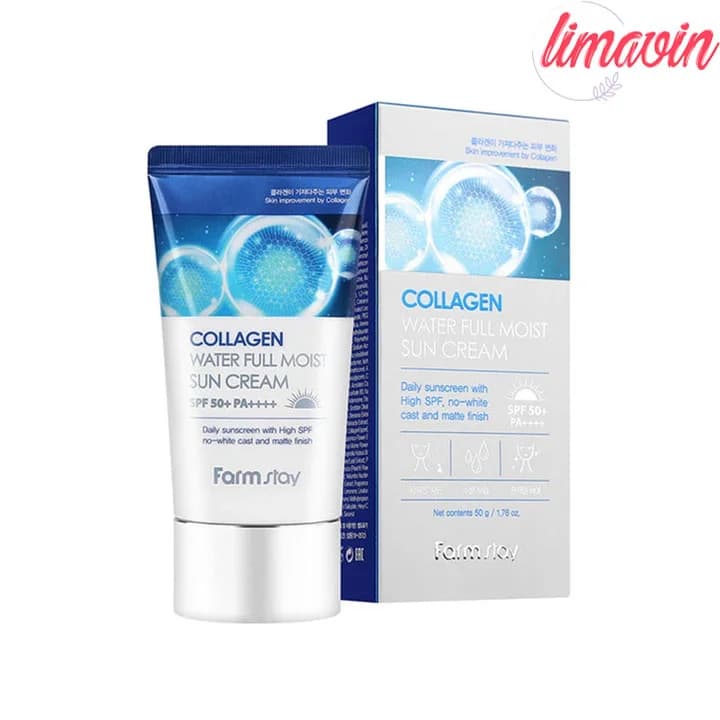 کرم ضد آفتاب بدون رنگ فارم استی SPF 50 مدل Collagen Water مناسب انواع پوست وزن 50 گرم — تصویر ۴
