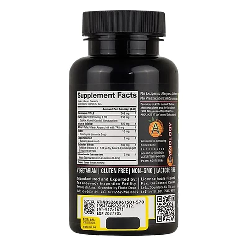 کپسول ترموفیول 60 عددی نوترابایو | ThermoFuel Nutrabolics — تصویر ۲