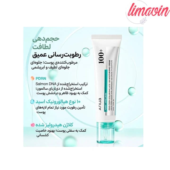 کرم مرطوب کننده PDRN و هیالورونیک اسید آنوا حجم 60 میلی لیتر — تصویر ۵