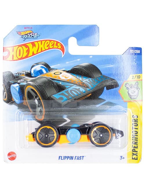 ماشین دکوری مدل Flippin Fast Orange برند Hot Wheels — تصویر ۴