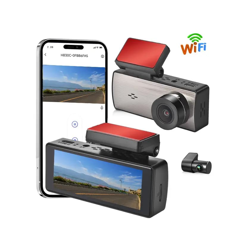 دوربین ثبت وقایع خودرو 2لنز 4K وایفای دار مدل PS-2K4 — تصویر ۵
