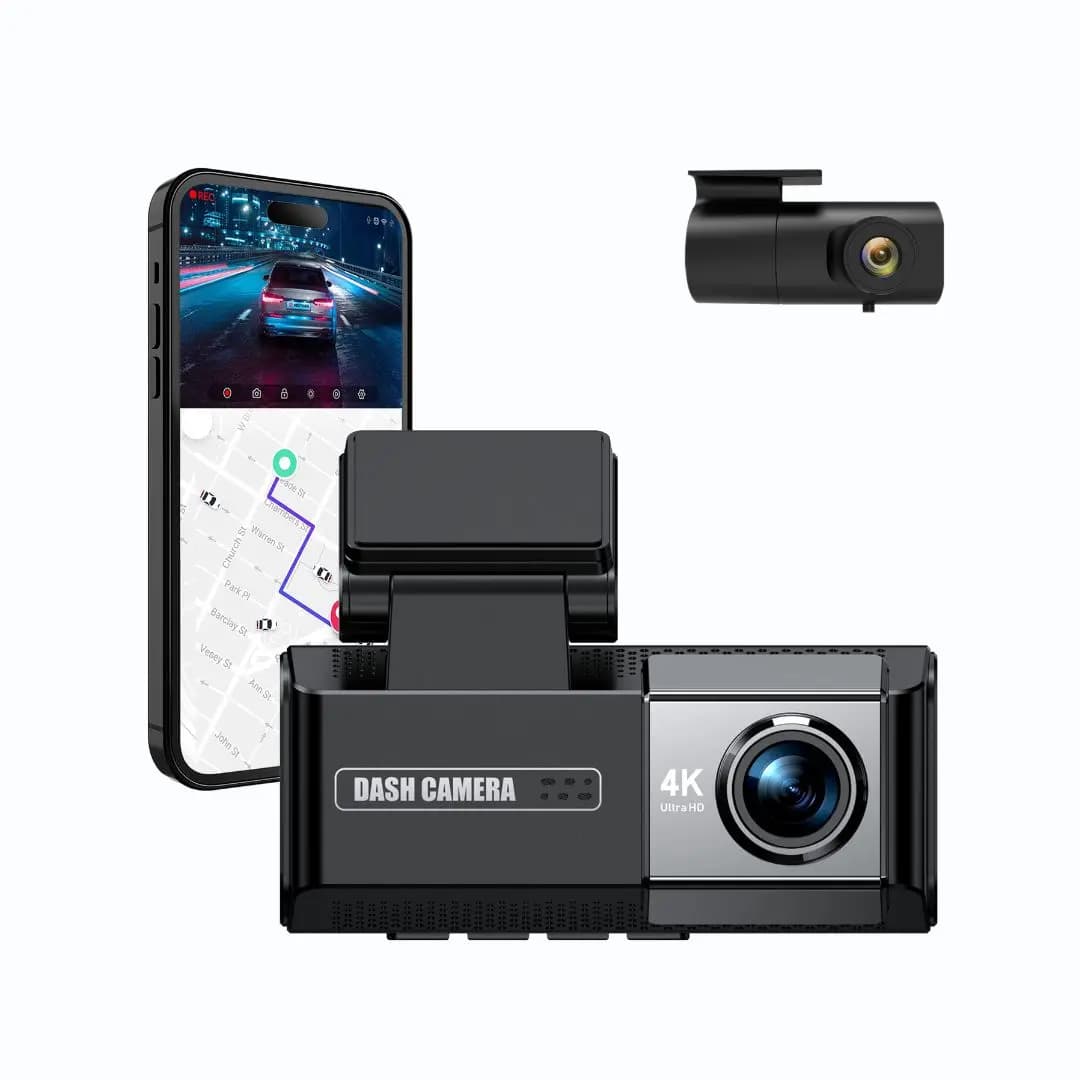 دوربین ثبت وقایع خودرو دولنز 4K وایفای مدل A10 — تصویر ۲