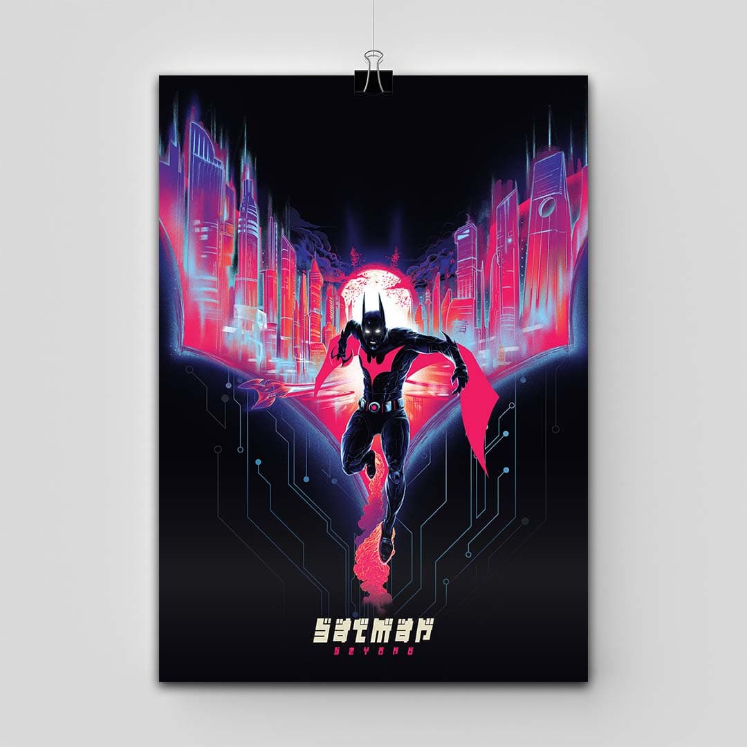 پوستر Batman طرح Batman Beyond Citybat — تصویر ۲