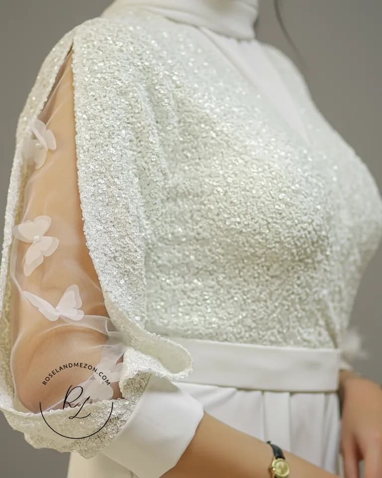 سرهمی زنانه (اورال) با دامن دوم – مدل پروانه — تصویر ۳