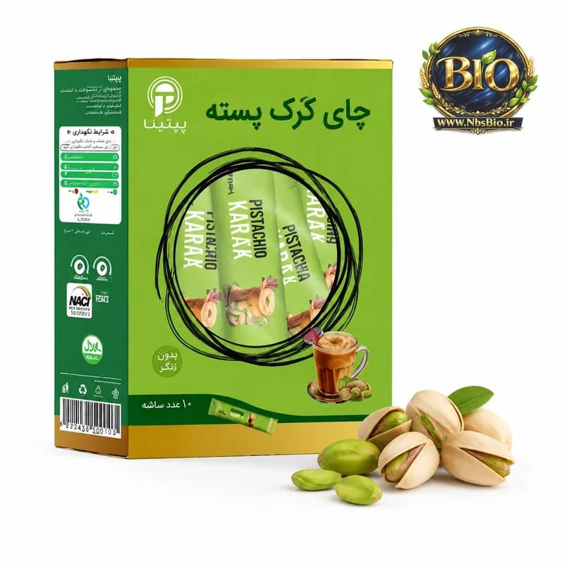 چای کرک پسته (بسته 10 عدد) - محصولات ارگانیک