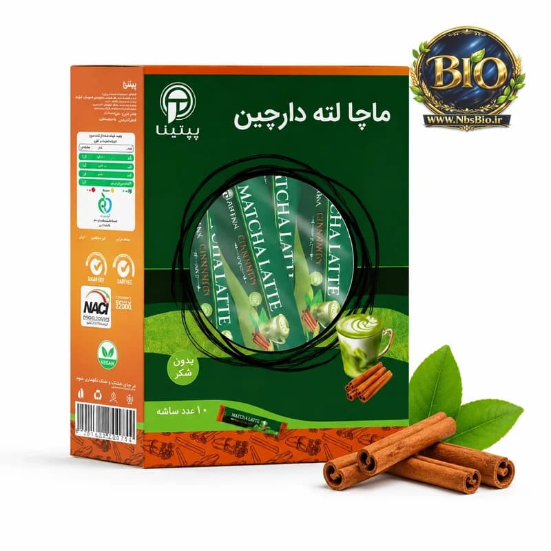 ماچا لته دارچین (بسته 10 عدد) - محصولات ارگانیک