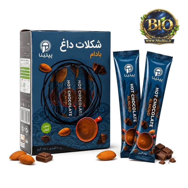 شکلات داغ بادام (بسته 10 عدد) - محصولات ارگانیک