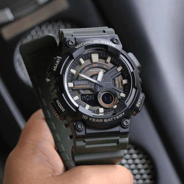 ساعت مچی مردانه کاسیو (CASIO) مدل AEQ-110W-3A — تصویر ۷