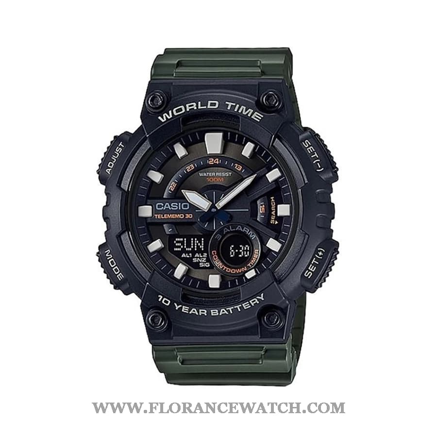 ساعت مچی مردانه کاسیو (CASIO) مدل AEQ-110W-3A — تصویر ۹