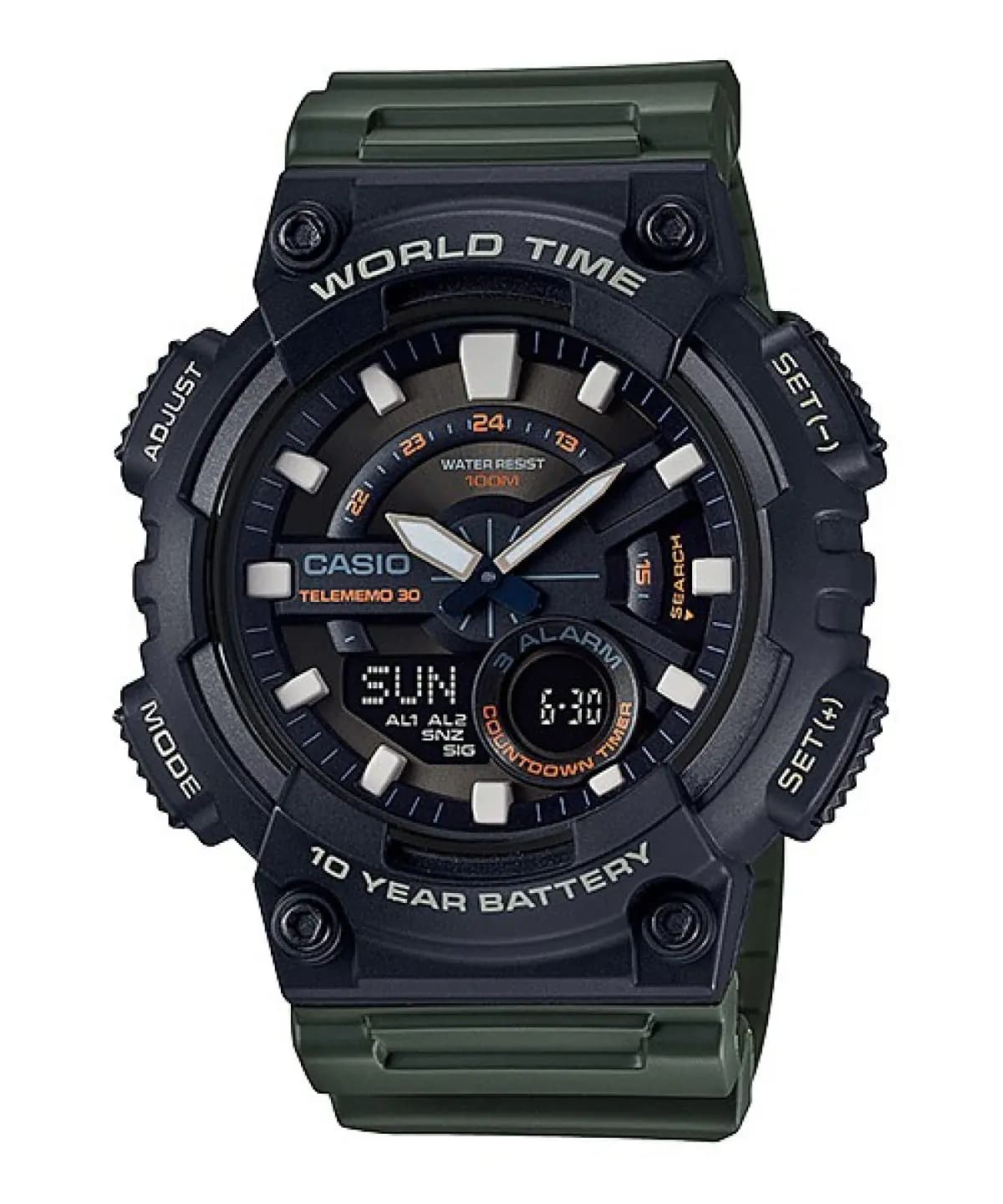 ساعت مچی مردانه کاسیو (CASIO) مدل AEQ-110W-3A — تصویر ۵