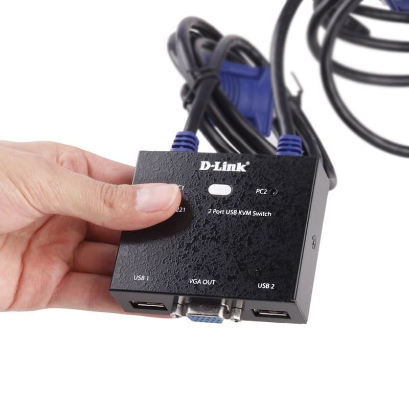 KVM سوییچ دو پورت دی لینک مدل KVM-221 — تصویر ۴