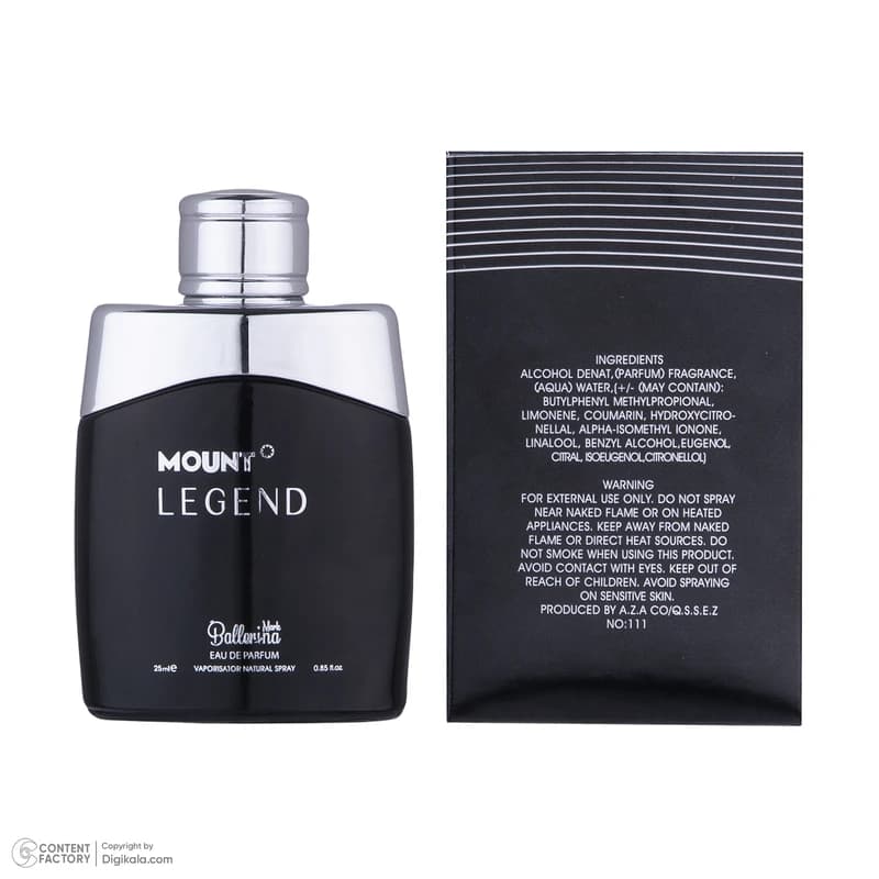 ادکلن مونت بلک لجند Mount Legend حجم 25 میلی لیتر