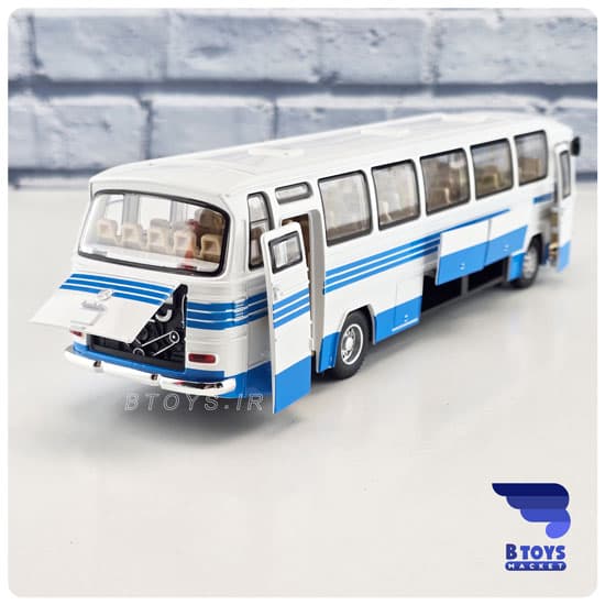 ماکت اتوبوس بنز 302 آبی خط دار(Mercedes Benz BUS 302 GRAND ALLIANCE) — تصویر ۹