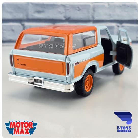 ماکت فورد برانکو 1978 گلف موتور مکس(Ford Bronco 1978 GULF motor max)مقیاس:1/24 — تصویر ۹