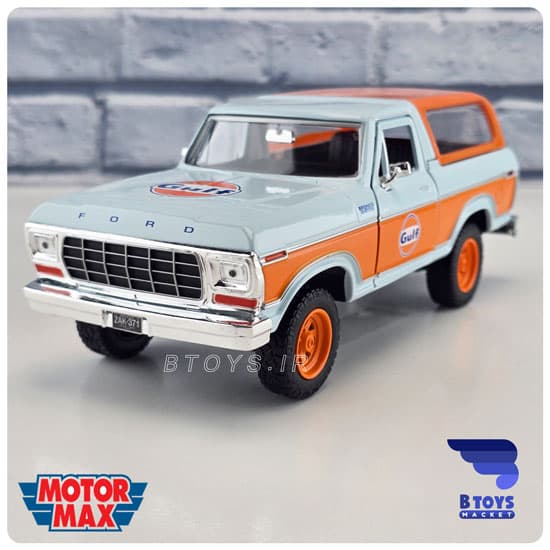 ماکت فورد برانکو 1978 گلف موتور مکس(Ford Bronco 1978 GULF motor max)مقیاس:1/24 — تصویر ۸