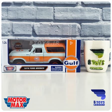 ماکت فورد برانکو 1978 گلف موتور مکس(Ford Bronco 1978 GULF motor max)مقیاس:1/24 — تصویر ۳