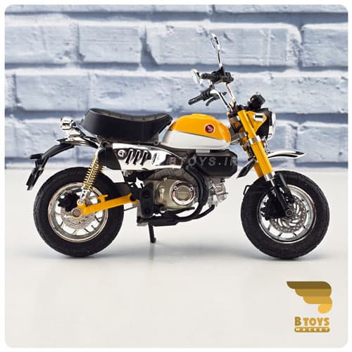 ماکت موتور هوندا مانکی زرد (Honda Monkey) مقیاس:1/9 — تصویر ۱۲