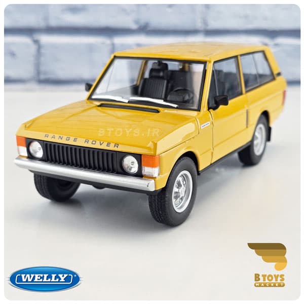 ماکت رنج روور 1970 خردلی ویلی(Land Rover Range Rover 1970 welly)مقیاس: 1/24