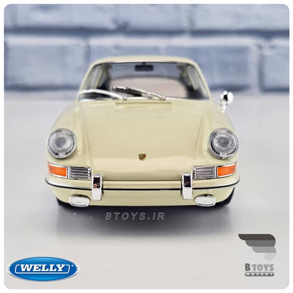 ماکت پورشه 911 کرم ویلی(Porsche 911 welly) مقیاس:1/24 — تصویر ۵