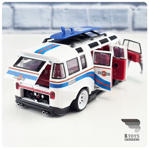 ماکت فولکس واگن ون سامبا تیونینگ سفید(VOLKSWAGEN VAN)مقیاس:1/32 — تصویر ۹