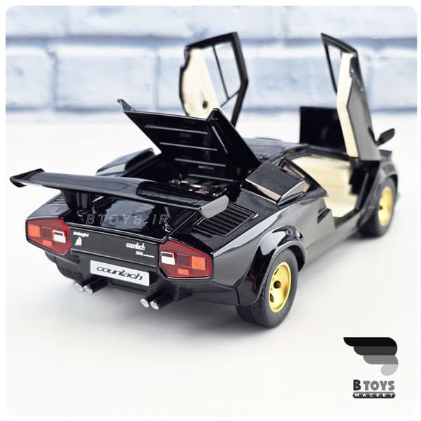 ماکت لامبورگینی کانتاش ال پی مشکی (Lamborghini Countach LP5000)مقیاس:1/24 — تصویر ۹