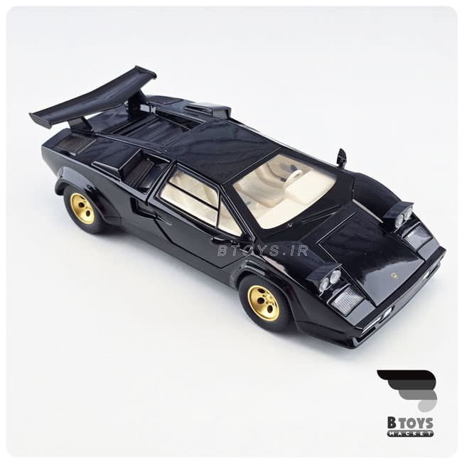 ماکت لامبورگینی کانتاش ال پی مشکی (Lamborghini Countach LP5000)مقیاس:1/24 — تصویر ۶