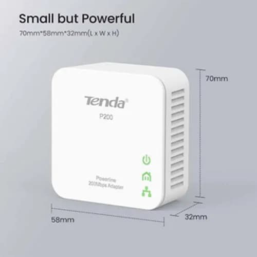 کیت آداپتور شبکه پاورلاین تندا مدل TENDA-P200-KIT — تصویر ۳
