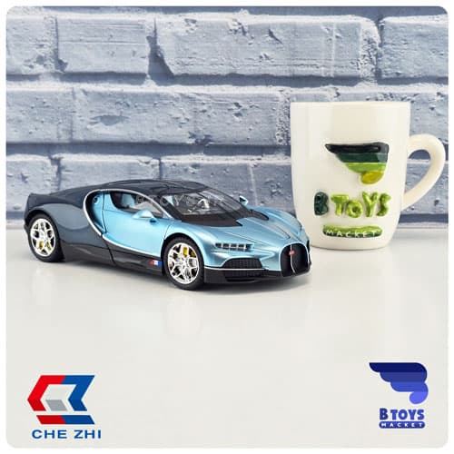 ماکت بوگاتی توربیون آبی چِژی (Bugatti Torbion Chezhi)مقیاس:1/24 — تصویر ۱۰
