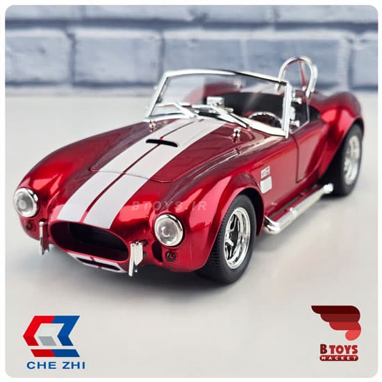 ماکت شلبی کبری 427 زرشکی چِژی(Shelby Cobra 427 Chezhi) مقیاس : 1/24 — تصویر ۸