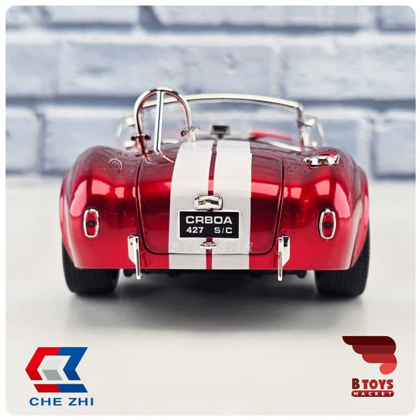 ماکت شلبی کبری 427 زرشکی چِژی(Shelby Cobra 427 Chezhi) مقیاس : 1/24 — تصویر ۱۱