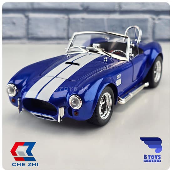 ماکت شلبی کبری 427 آبی چِژی(Shelby Cobra 427 Chezhi) مقیاس : 1/24