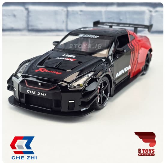 ماکت نیسان اسکای لاین آر 35 دودزا قرمز چژِی (Nissan Skyline R-35 Chezhi)مقیاس:1/24 — تصویر ۸