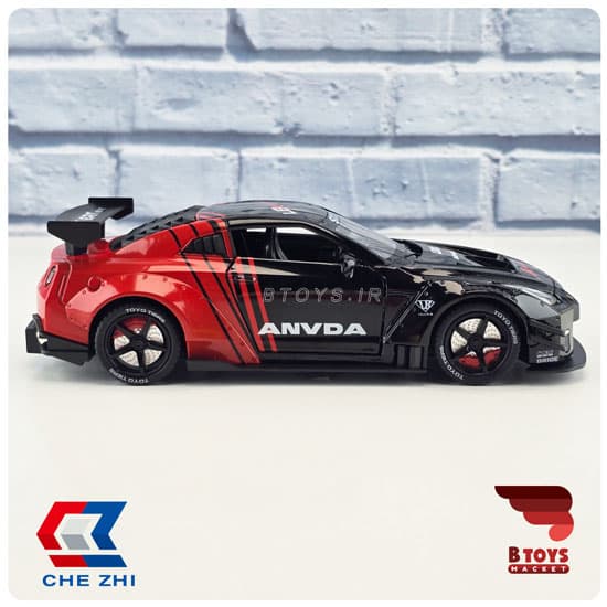 ماکت نیسان اسکای لاین آر 35 دودزا قرمز چژِی (Nissan Skyline R-35 Chezhi)مقیاس:1/24 — تصویر ۶