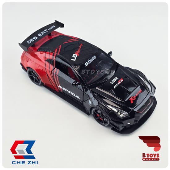 ماکت نیسان اسکای لاین آر 35 دودزا قرمز چژِی (Nissan Skyline R-35 Chezhi)مقیاس:1/24 — تصویر ۵