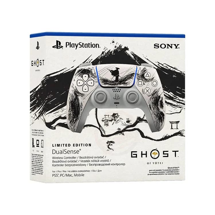 دسته بازی دوال سنس DualSense برای PS5 طرح Ghost of Yotei Black Limited Edition — تصویر ۱۰