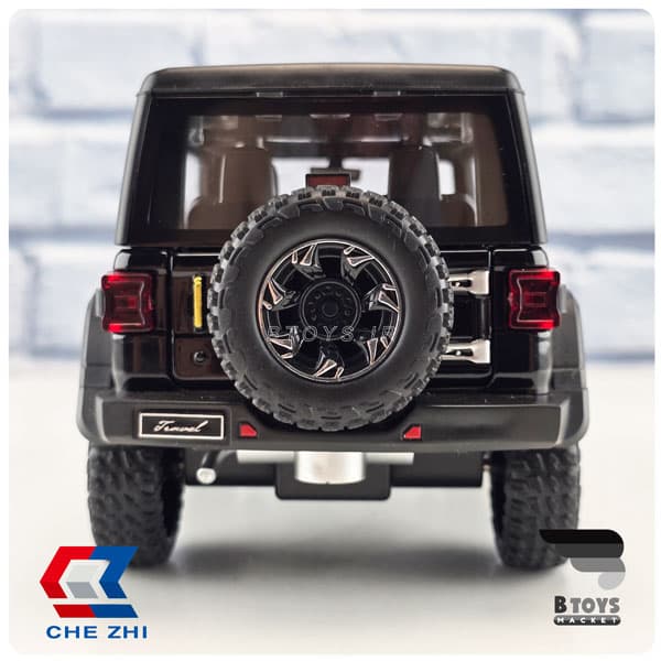 ماکت جیپ رانگلر روبیکان مشکی چِژی(Jeep Wrangler Rubicon Chezhi) مقیاس: 1/24 — تصویر ۱۱