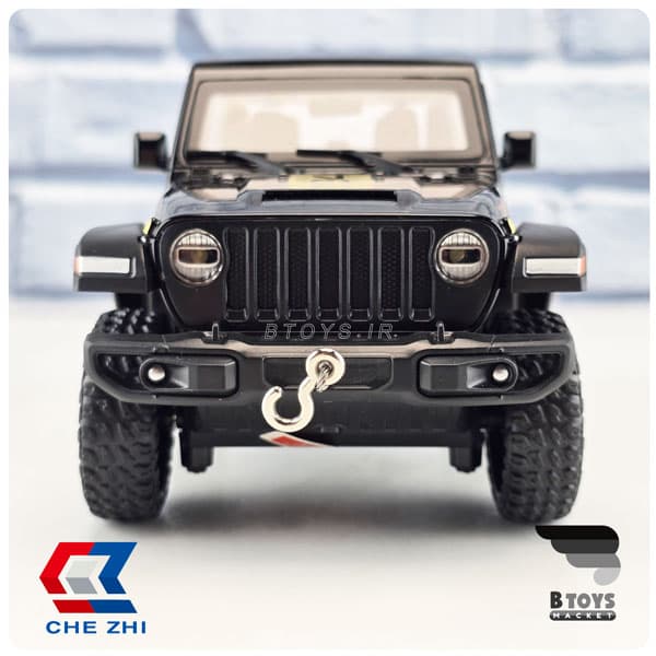 ماکت جیپ رانگلر روبیکان مشکی چِژی(Jeep Wrangler Rubicon Chezhi) مقیاس: 1/24 — تصویر ۱۲
